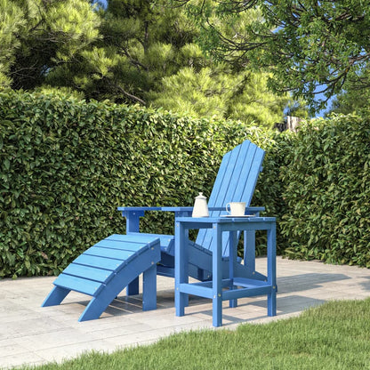 Tavolo da Giardino Adirondack Blu Acqua 38x38x46 cm HDPE - homemem39