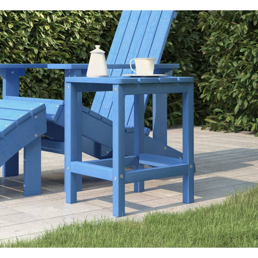 Tavolo da Giardino Adirondack Blu Acqua 38x38x46 cm HDPE - homemem39