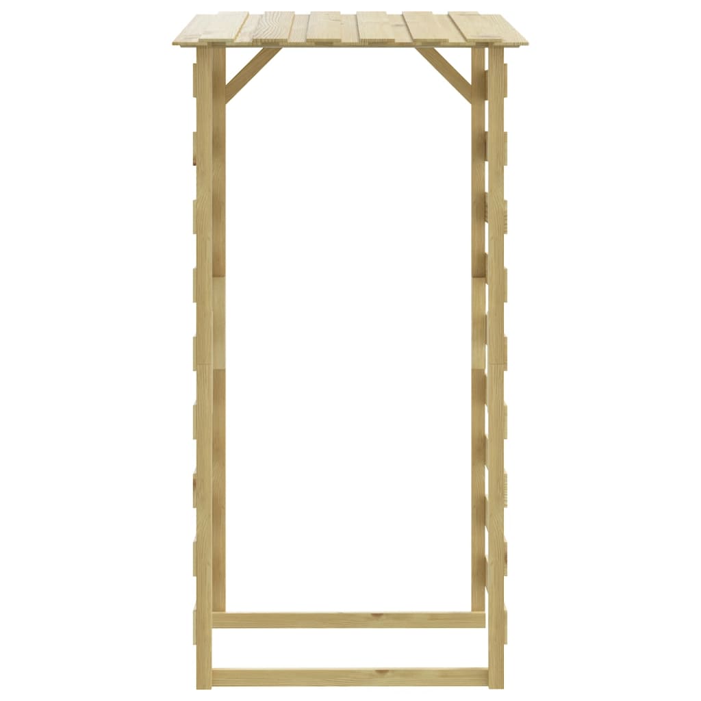 Pergola con Tetto 100x90x200 cm in Legno di Pino Impregnato