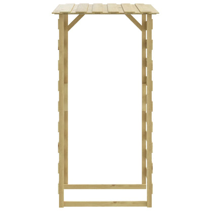 Pergola con Tetto 100x90x200 cm in Legno di Pino Impregnato