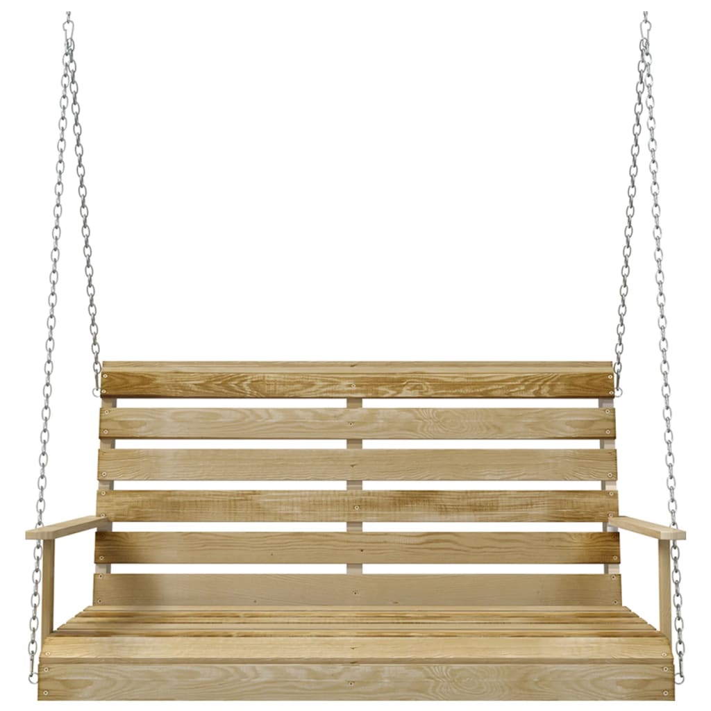 Panchina a Dondolo 110 cm in Legno di Pino Impregnato | homemem39