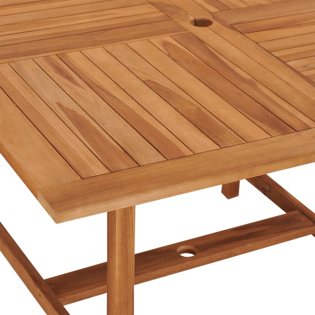 Tavolo Pranzo da Giardino Ø110x110x75 cm Legno Massello di Teak - homemem39