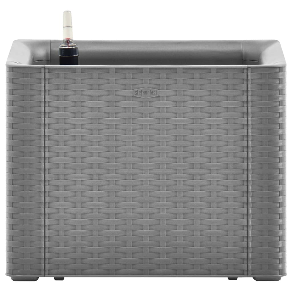 Aiuola Rialzata Giardino Sistema Irrigazione Grigia 43x43x33 cm - homemem39