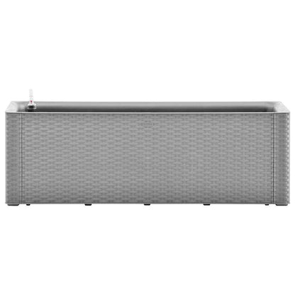 Letto Rialzato da Giardino con Irrigazione Grigio 100x43x33cm - homemem39