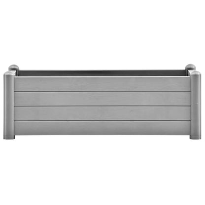 Letto Rialzato da Giardino in PP Grigio Pietra 100x43x35 cm | homemem39