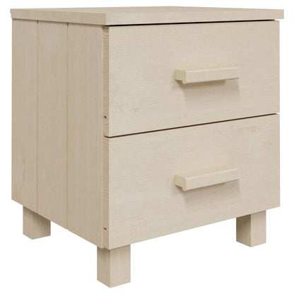 Comodino HAMAR Miele 40x35x44,5 cm in Legno Massello di Pino - homemem39