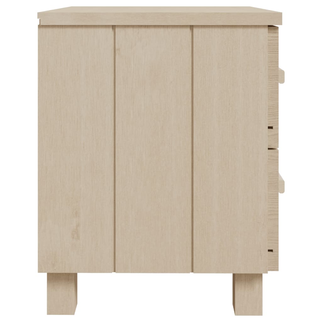 Comodino HAMAR Miele 40x35x44,5 cm in Legno Massello di Pino - homemem39