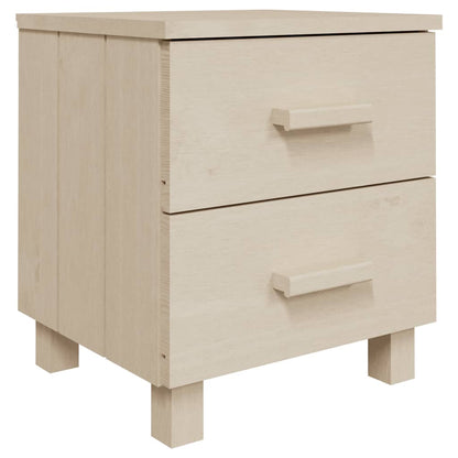 Comodini HAMAR 2 pz Miele 40x35x44,5 cm Legno Massello di Pino - homemem39