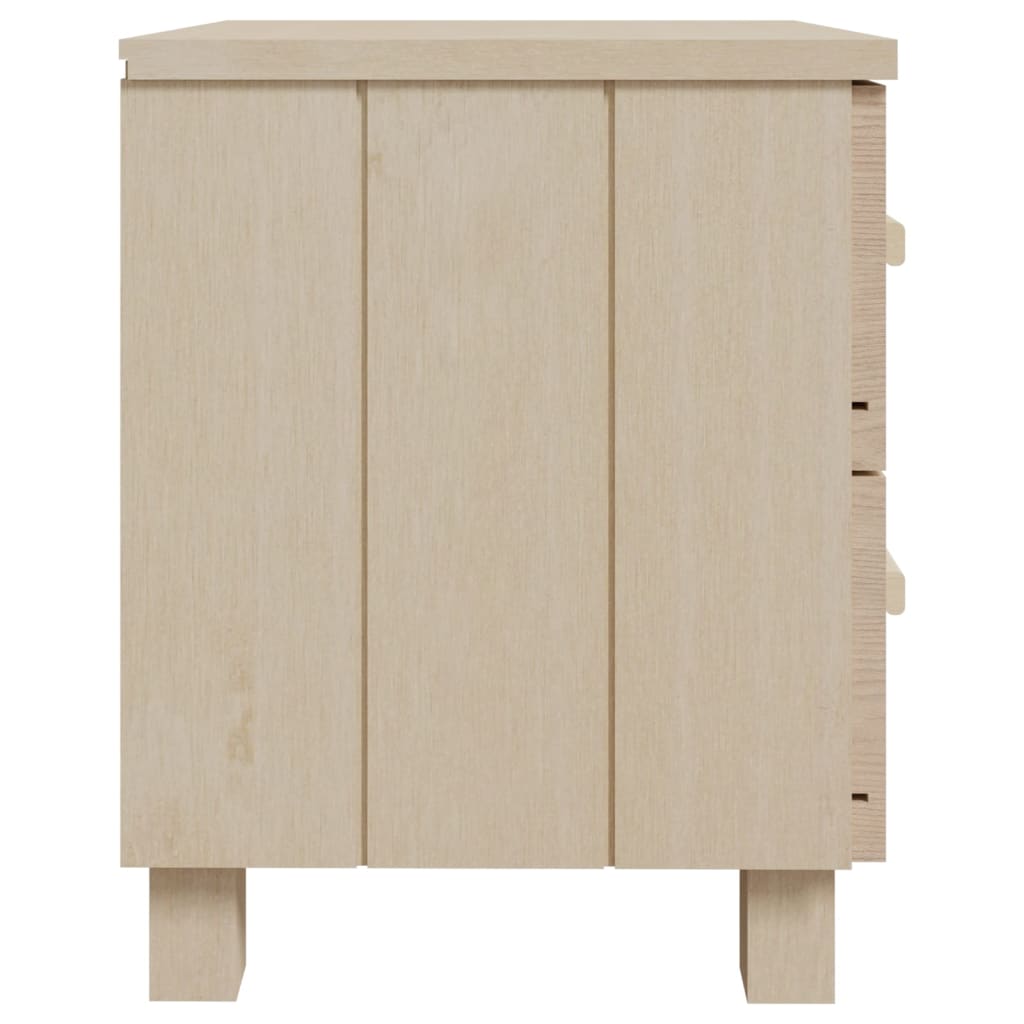 Comodini HAMAR 2 pz ambra 40x35x44,5 cm Legno Massello di Pino - homemem39