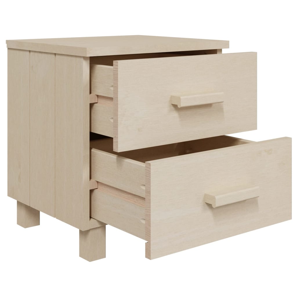 Comodini HAMAR 2 pz ambra 40x35x44,5 cm Legno Massello di Pino - homemem39