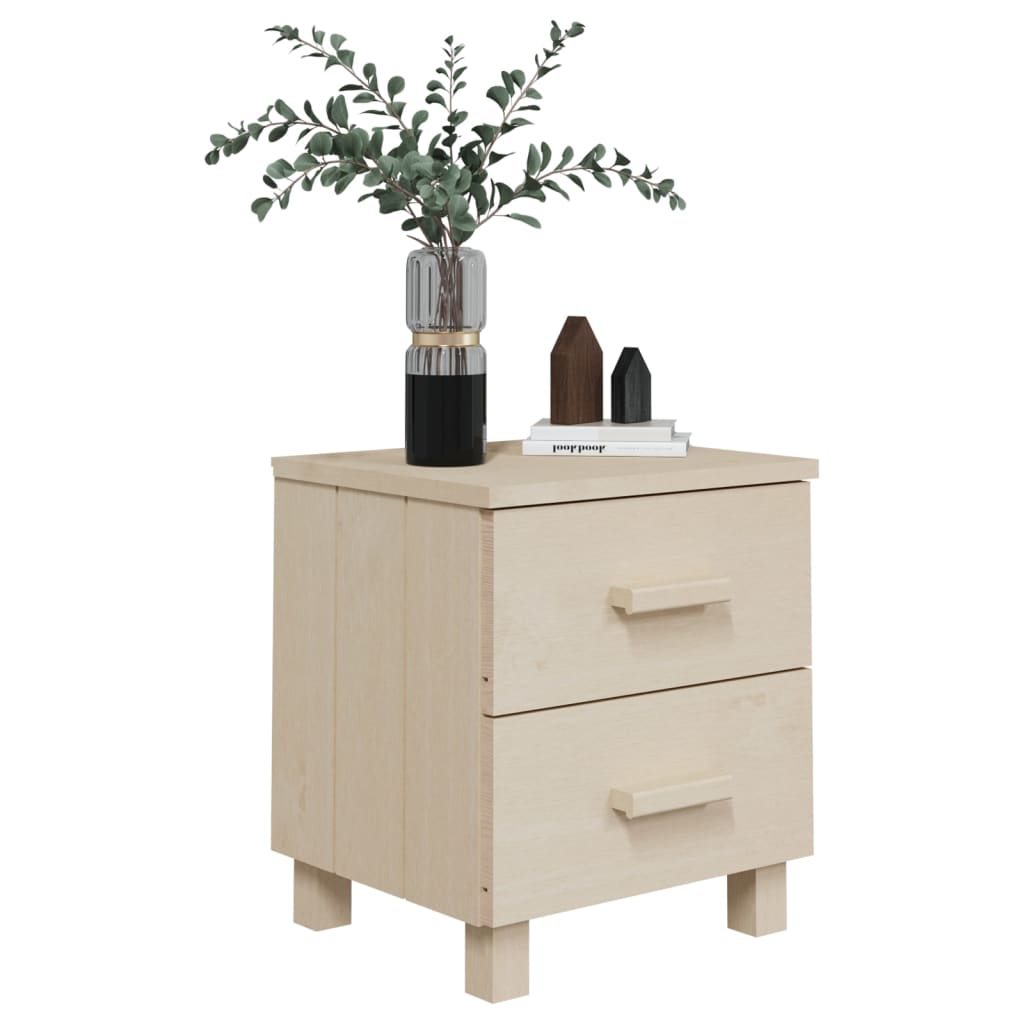 Comodini HAMAR 2 pz ambra 40x35x44,5 cm Legno Massello di Pino - homemem39