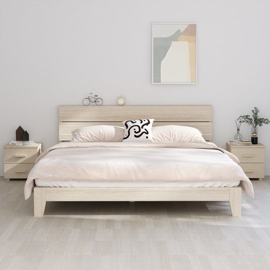 Comodini HAMAR 2 pz ambra 40x35x44,5 cm Legno Massello di Pino - homemem39