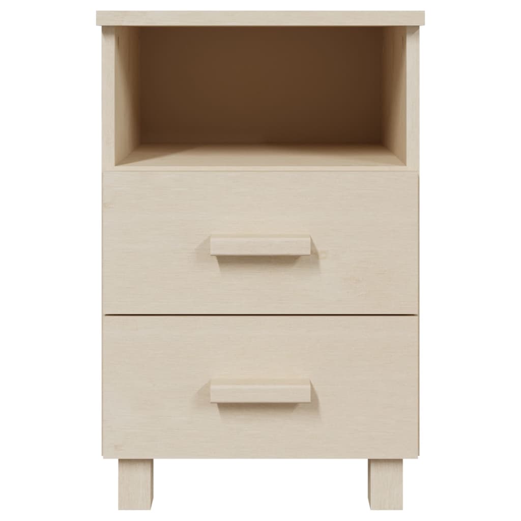 Comodino HAMAR Miele 40x35x62 cm in Legno Massello di Pino - homemem39