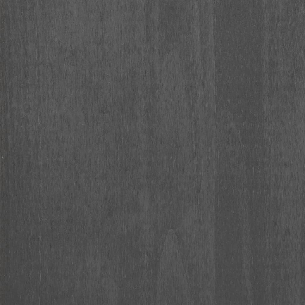 Comodino HAMAR Grigio Scuro 40x35x62 cm Legno Massello di Pino | homemem39