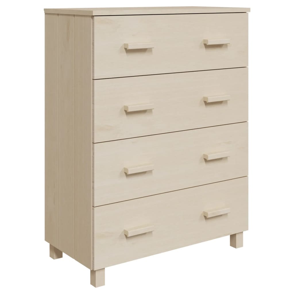 Credenza HAMAR ambra 79x40x103,5 cm in Legno Massello di Pino
