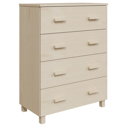 Credenza HAMAR ambra 79x40x103,5 cm in Legno Massello di Pino