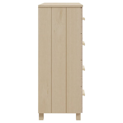 Credenza HAMAR Miele 79x40x103,5 cm in Legno Massello di Pino - homemem39