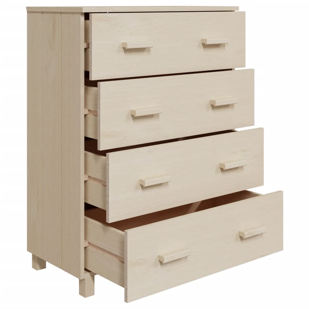 Credenza HAMAR ambra 79x40x103,5 cm in Legno Massello di Pino