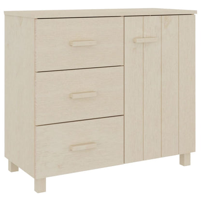 Credenza HAMAR ambra 90x40x80 cm in Legno Massello di Pino - homemem39