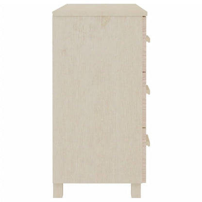 Credenza HAMAR Miele 90x40x80 cm in Legno Massello di Pino