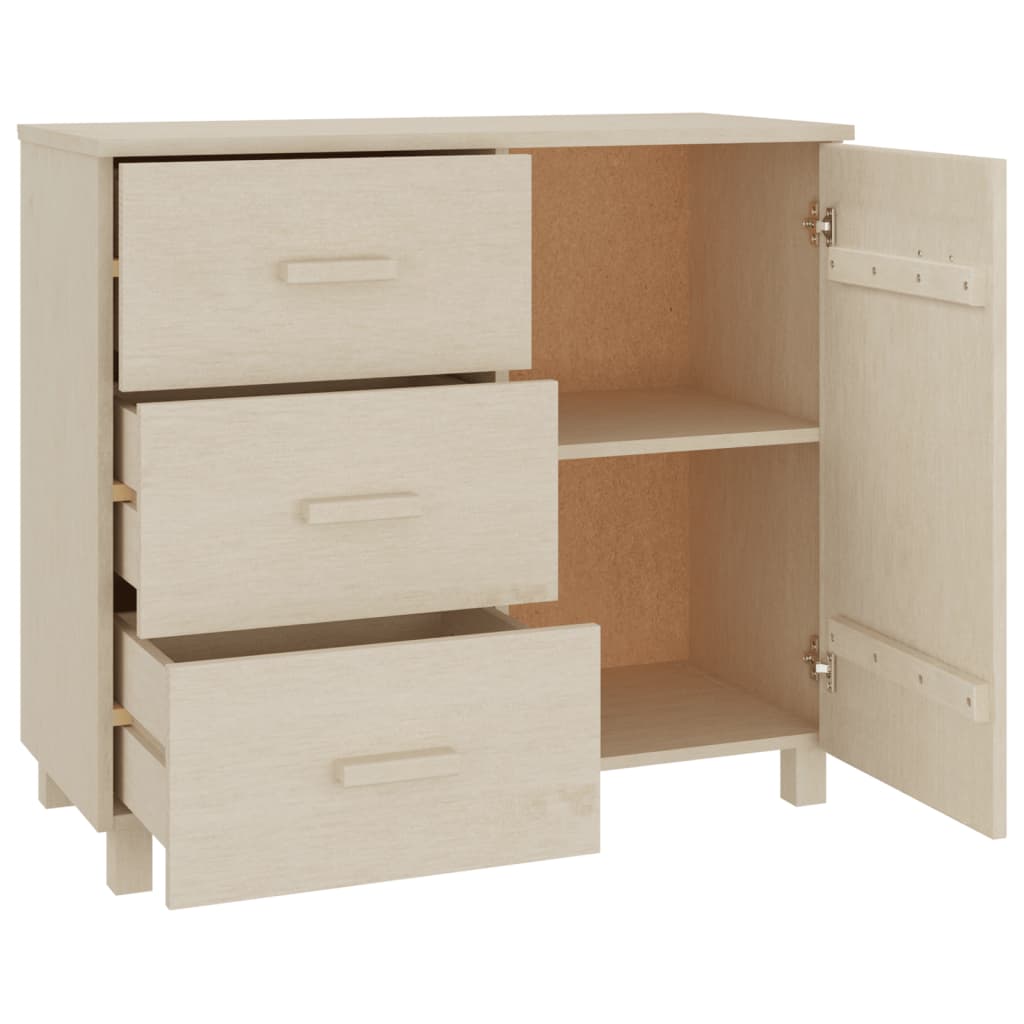 Credenza HAMAR ambra 90x40x80 cm in Legno Massello di Pino