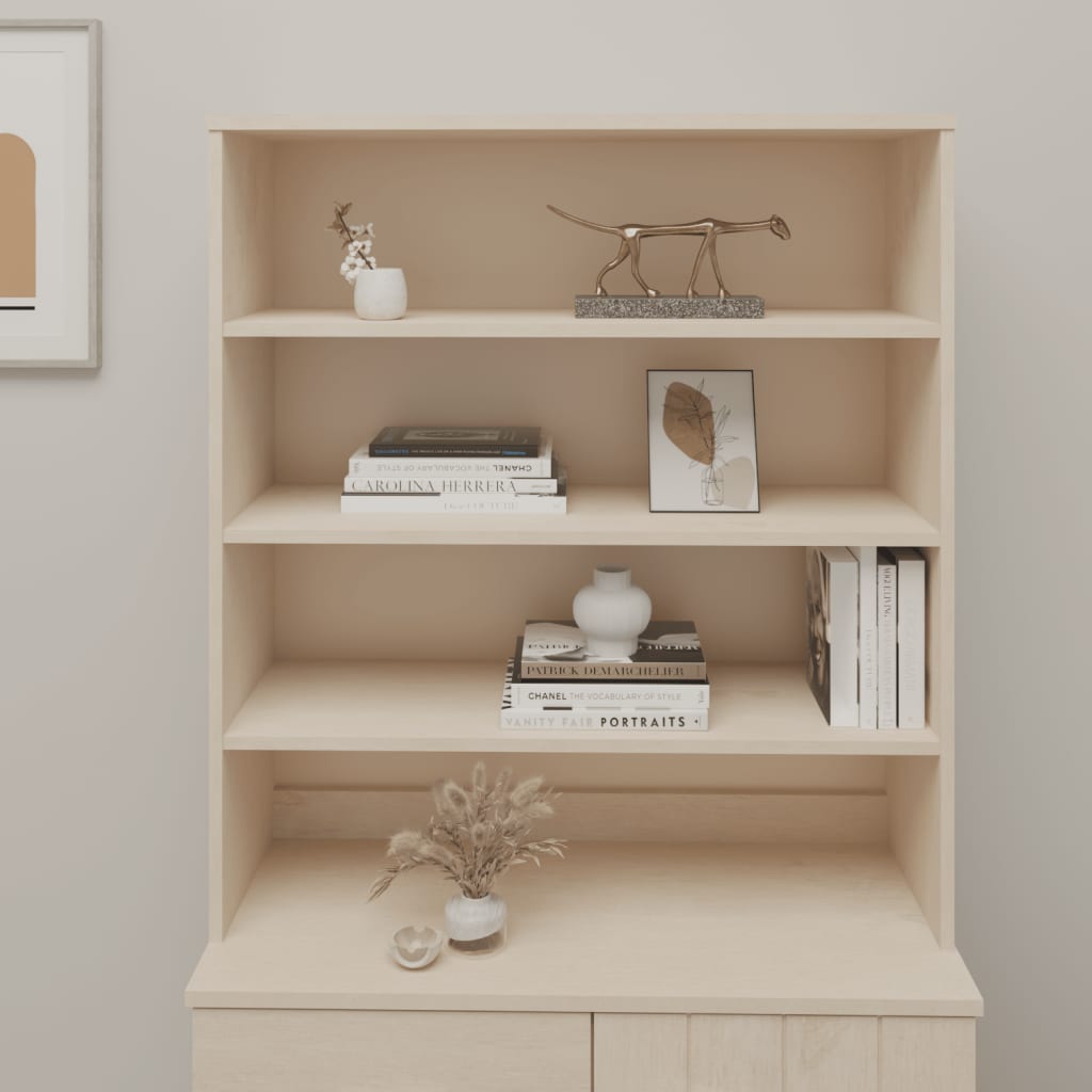 Piano Credenza HAMAR ambra 90x35x100 cm Legno Massello di Pino - homemem39