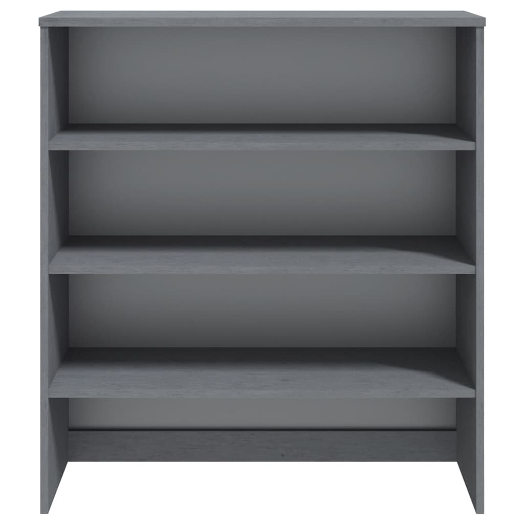 Piano Credenza HAMAR Grigio Scuro 90x30x100 cm Legno di Pino
