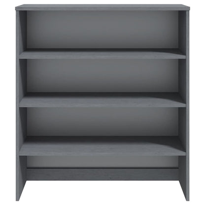 Piano Credenza HAMAR Grigio Scuro 90x30x100 cm Legno di Pino