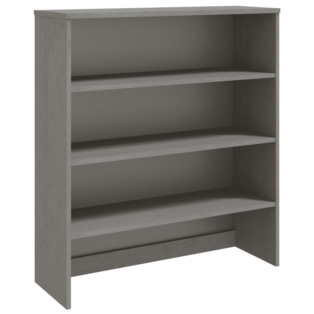 Ripiano per Credenza Grigio Chiaro 90x30x100 cm Legno di Pino - homemem39