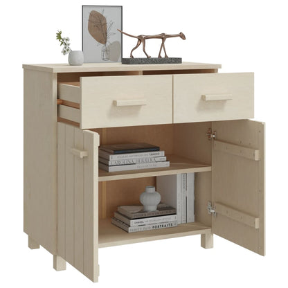 Credenza HAMAR ambra 79x40x80 cm in Legno Massello di Pino - homemem39