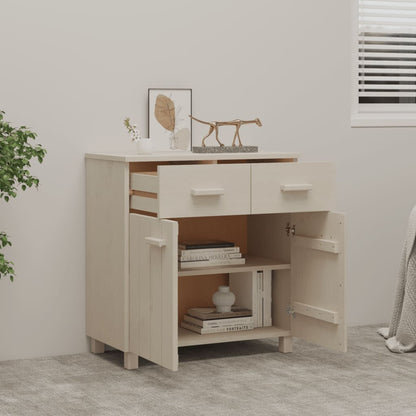Credenza HAMAR ambra 79x40x80 cm in Legno Massello di Pino - homemem39