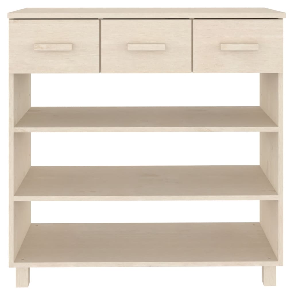 Consolle HAMAR ambra 90x35x90 cm in Legno Massello di Pino - homemem39