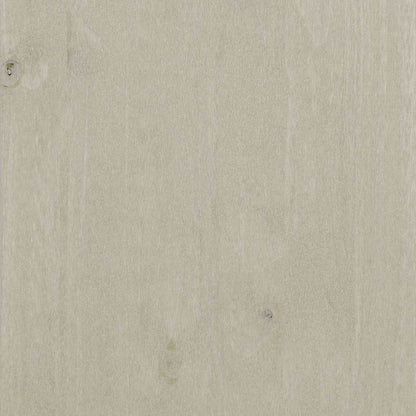 Tavolo Consolle Bianco 90x35x90 cm Legno Massello di Pino