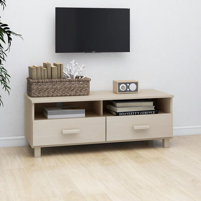 Mobile TV HAMAR ambra 106x40x40 cm in Legno Massello di Pino - homemem39