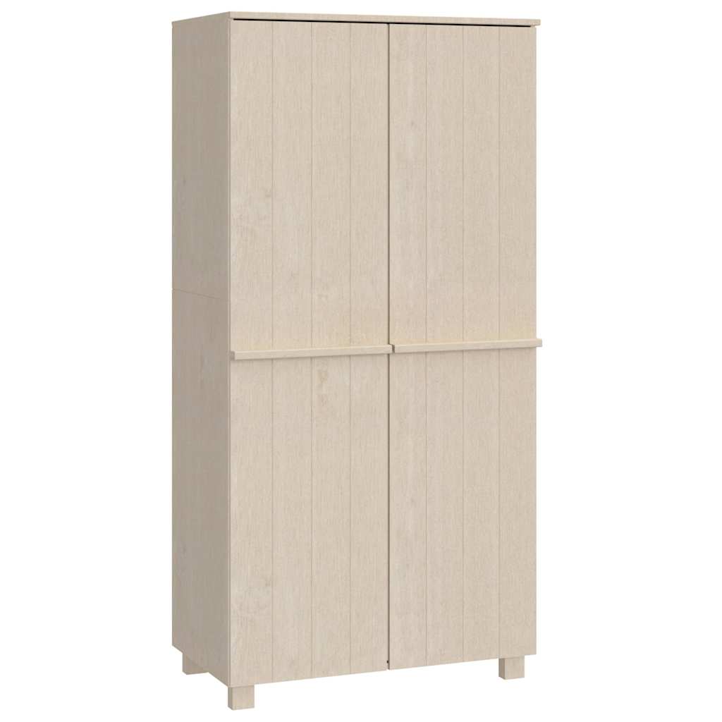 Armadio HAMAR ambra 89x50x180 cm in Legno Massello di Pino