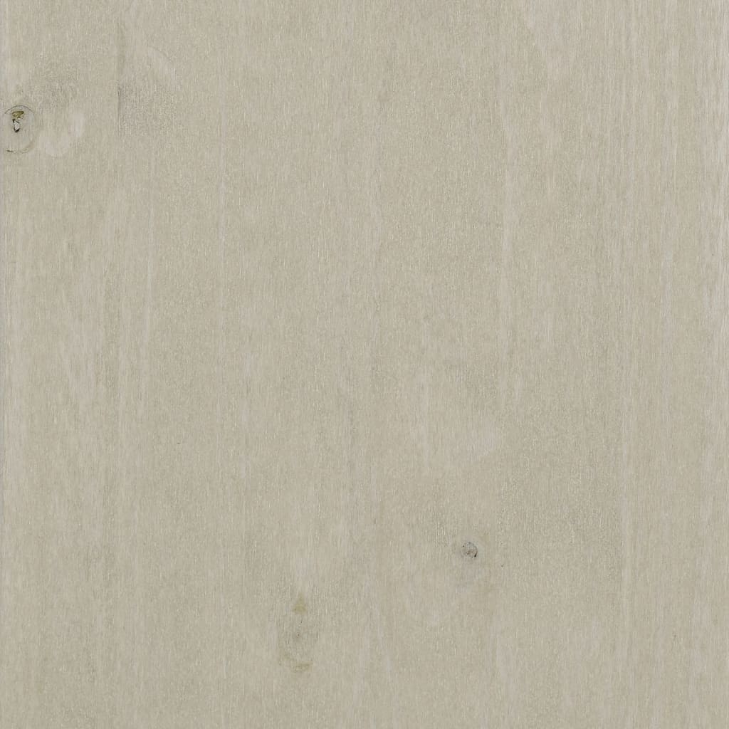 Armadio HAMAR Bianco 89x50x180 cm in Legno Massello di Pino - homemem39