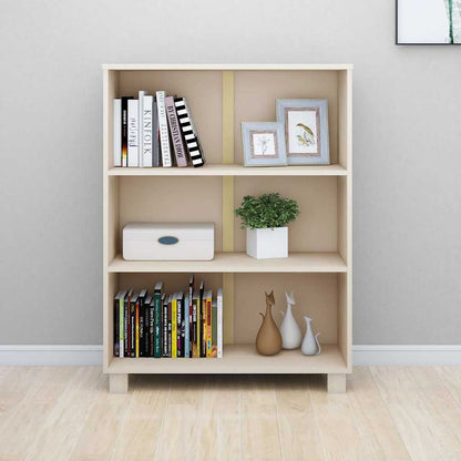 Libreria HAMAR ambra 85x35x112 cm in Legno Massello di Pino