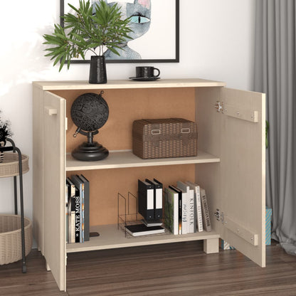 Credenza HAMAR ambra 85x35x80 cm in Legno Massello di Pino