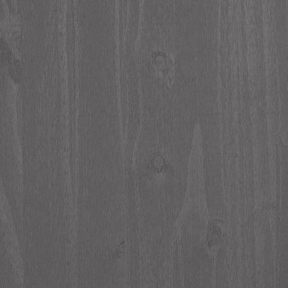 Credenza HAMAR Grigio Chiaro 85x35x80 cm Legno Massello di Pino