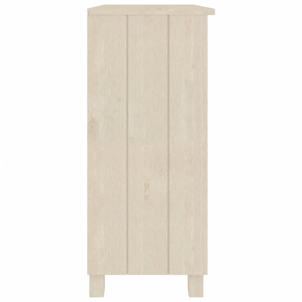 Credenza HAMAR Miele 85x35x80 cm in Legno Massello di Pino - homemem39