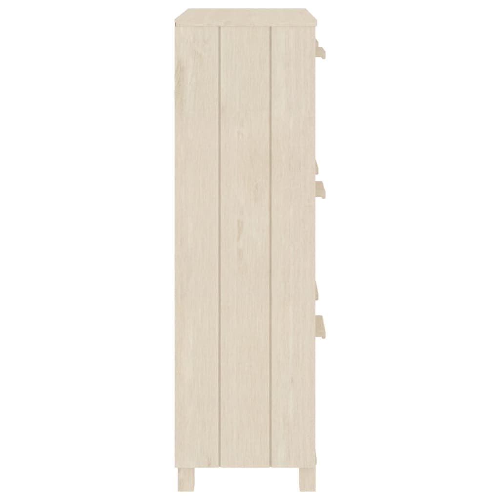 Scarpiera HAMAR Miele 59,5x35x117 cm in Legno Massello di Pino - homemem39