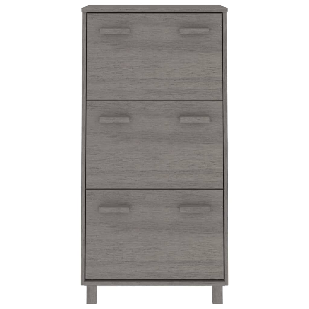 Scarpiera HAMAR Grigio Chiaro 59,5x35x117 cm in Legno di Pino - homemem39