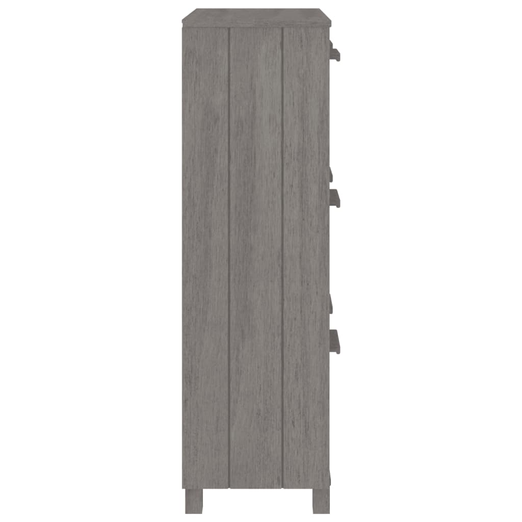 Scarpiera HAMAR Grigio Chiaro 59,5x35x117 cm in Legno di Pino - homemem39