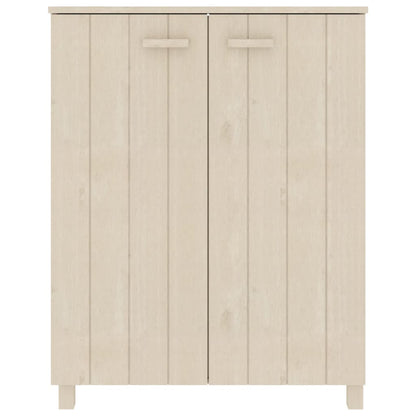 Scarpiera HAMAR Miele 85x40x108 cm in Legno Massello di Pino - homemem39