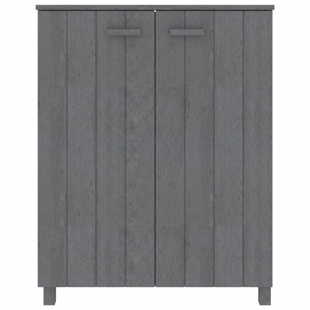 Scarpiera HAMAR Grigio Scuro 85x40x108 cm in Legno di Pino - homemem39