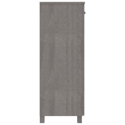 Scarpiera HAMAR Grigio Chiaro 85x40x108 cm in Legno di Pino - homemem39