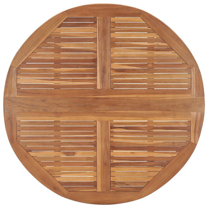 Set da Pranzo Pieghevole per Esterni 5pz Legno Massello di Teak - homemem39