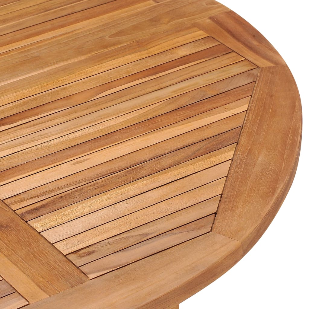 Set da Pranzo Pieghevole per Esterni 5pz Legno Massello di Teak - homemem39