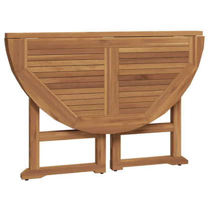 Set da Pranzo Pieghevole per Esterni 5pz Legno Massello di Teak