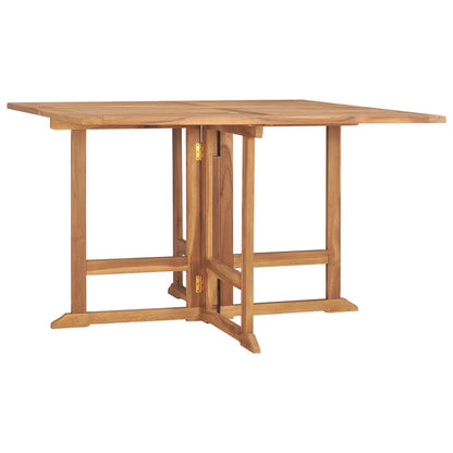 Set da Pranzo Pieghevole per Esterni 5pz Legno Massello di Teak - homemem39